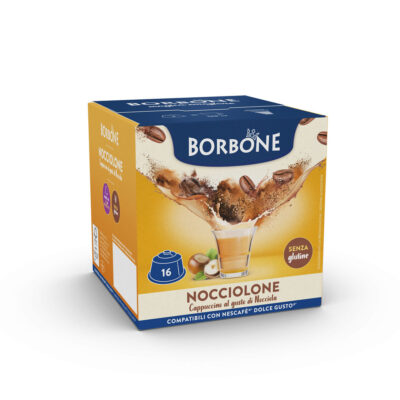 64 Nocciolone Capsule Compatibili Nescafè Dolce Gusto Caffè Borbone