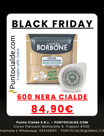 BLACK FRIDAY 600 Cialde Caffè Borbone Nera