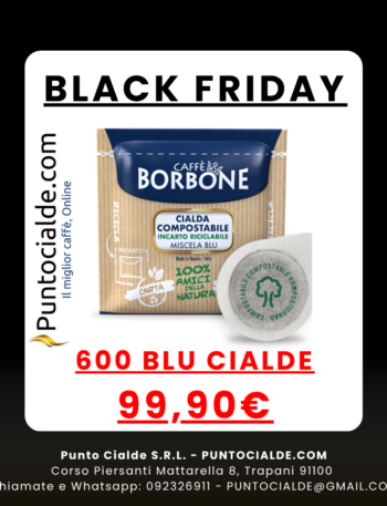 BLACK FRIDAY 600 Cialde Caffè Borbone Blu