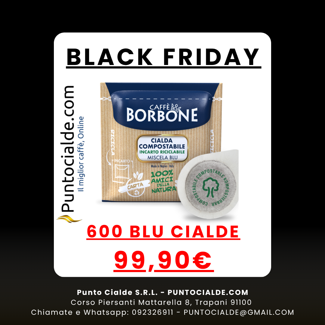 BLACK FRIDAY 600 Cialde Caffè Borbone Blu BLACK FRIDAY 600 Cialde Caffè Borbone Blu